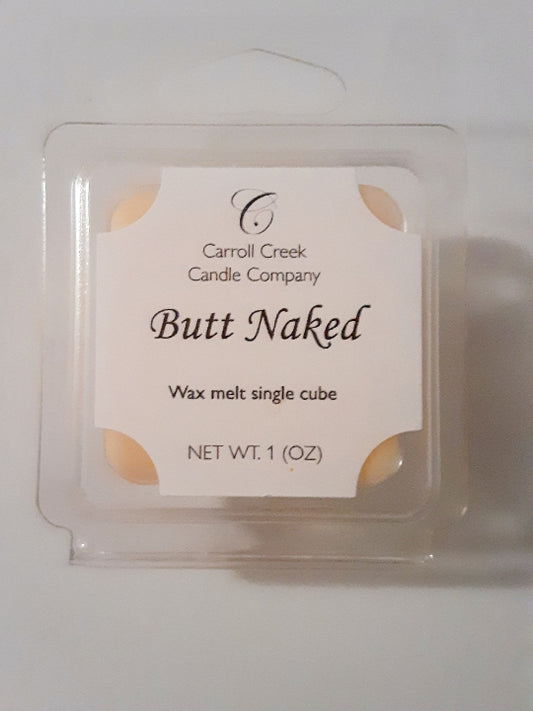 Butt Naked wax melt single cube 1 oz.