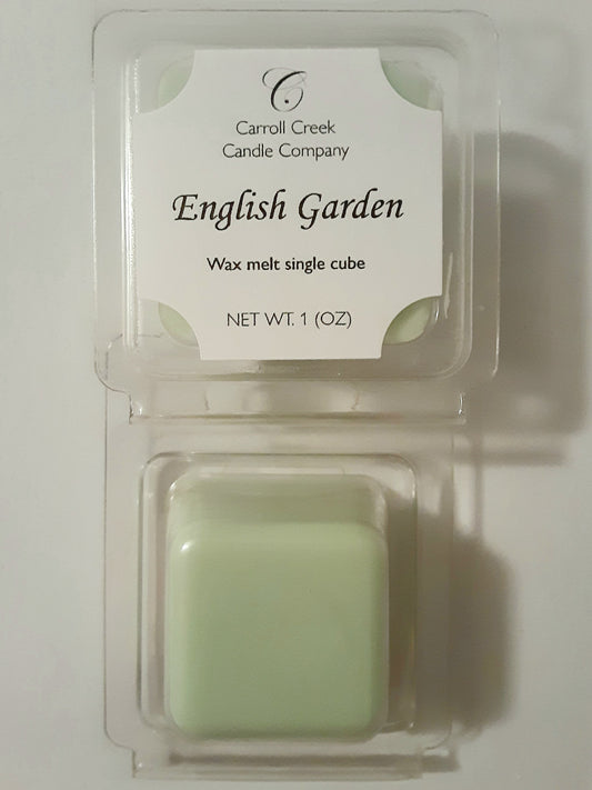 English Garden single cube wax melt